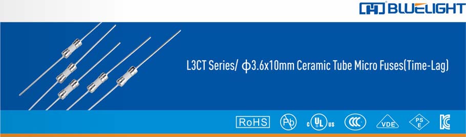L3CT系列/Φ3.6X10陶瓷管延時保險絲(圖1)